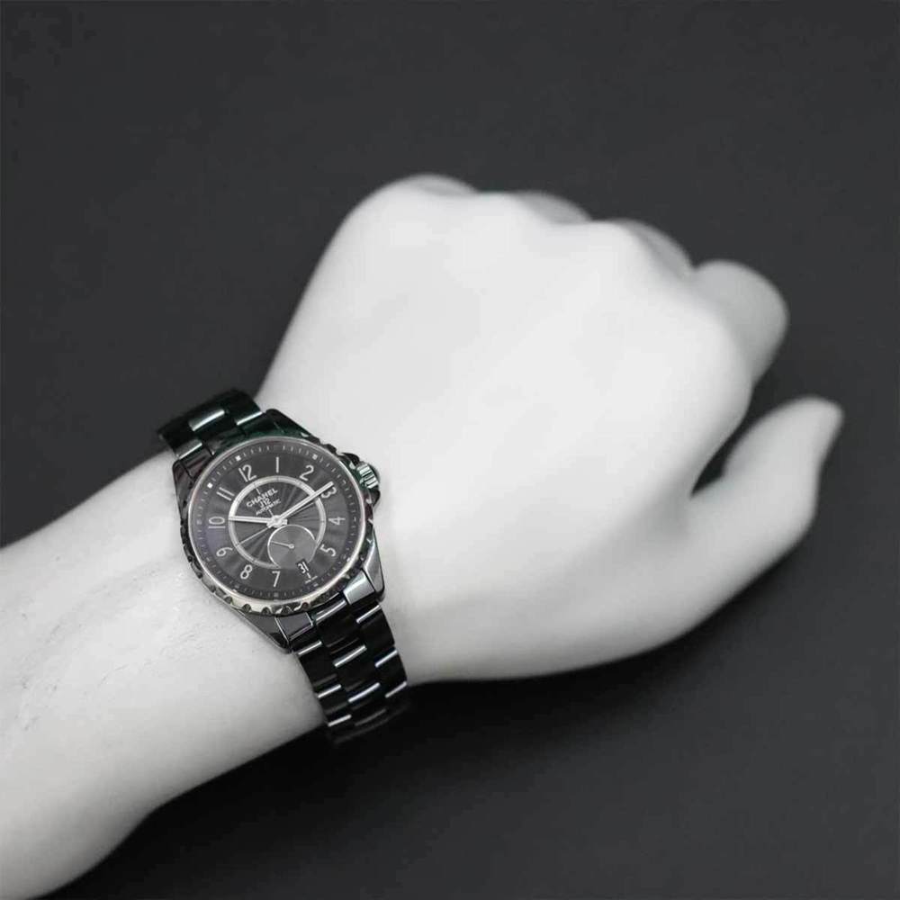 Chanel CHANEL J12-365 H3836 Men's Watch Date Black Ceramic Automatic Self-Win... - Picture 4 of 8